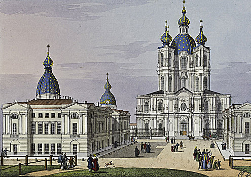 寺院,彼得斯堡,第一,一半,艺术家
