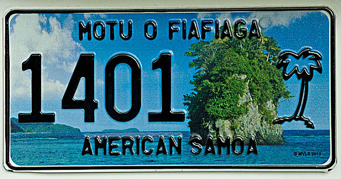 牌照,美洲,萨摩亚群岛