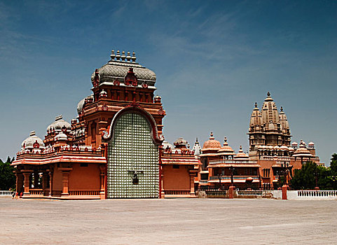 建筑细节,庙宇,新德里,印度