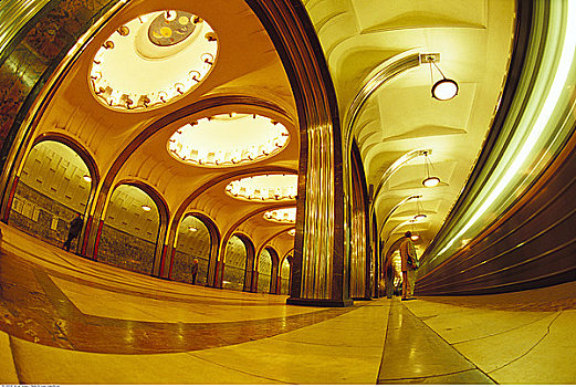地铁站,莫斯科,俄罗斯