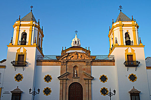 大教堂,广场,索科罗镇,隆达,哥斯达黎加,安达卢西亚,西班牙,欧洲
