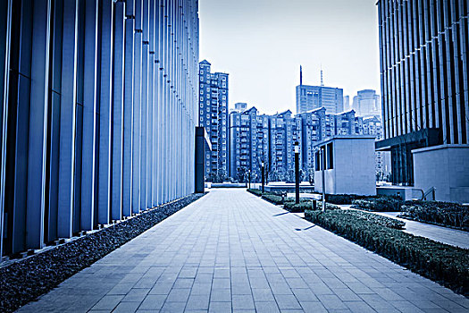 上海现代办公楼的大都市