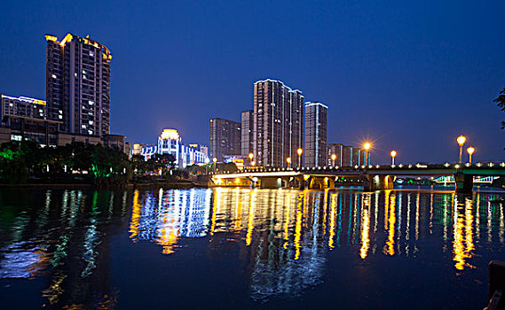南京,六合,南京六合区,滁河夜景