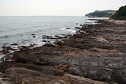 北海,银滩,礁石,沙滩,浴场,游客,海水,海浪,风光,自然,冠头岭,砥柱