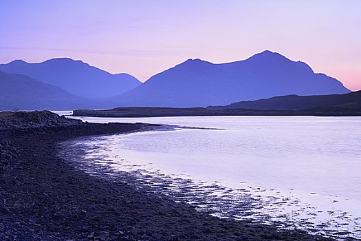 海岸线,湖,苏格兰