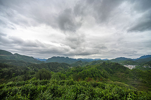 重庆酉阳,雨后清晨青山靓