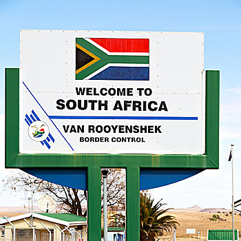 南非,控制,边界,信号,概念,天空