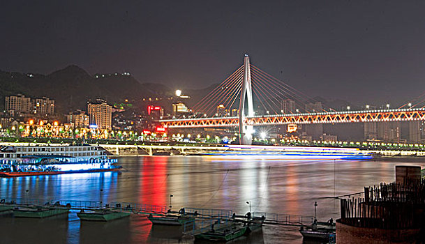 重庆渝中区朝天门码头夜景