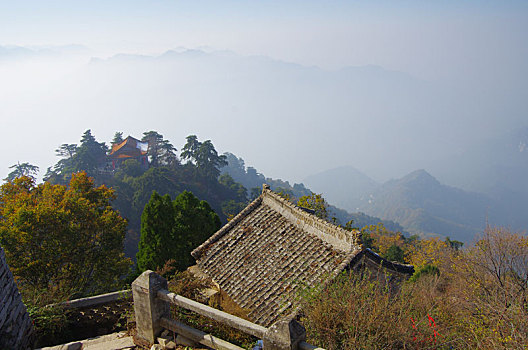 陕西西安秦岭南五台景区风光