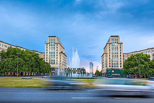 喷泉,柏林,德国,欧洲
