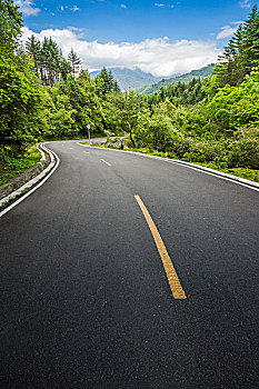 林间公路山路道路