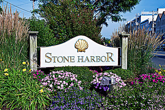 石头,港口,欢迎标志