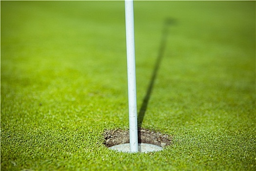 高尔夫旗,绿色,洞