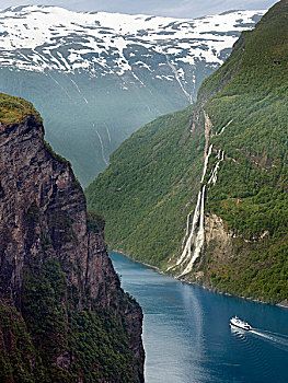 华美,峡湾,区域,挪威