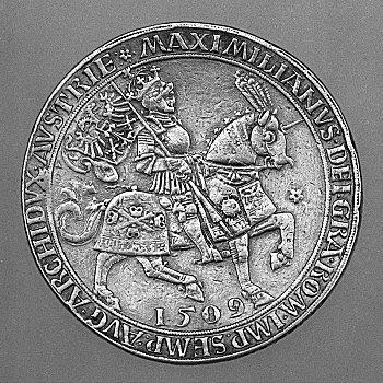 帝王,马克西米利安一世,骑马,硬币,艺术家,动作