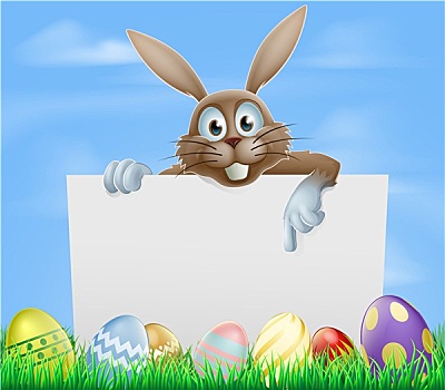 复活节兔子,蛋,标识