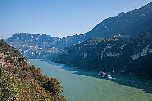 湖北夷陵长江三峡灯影峡