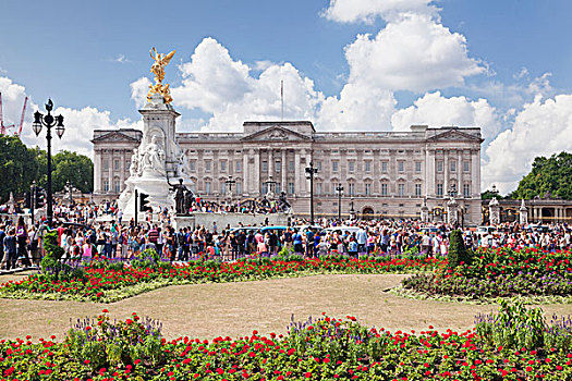 人群,等待,换岗,白金汉宫,威斯敏斯特,伦敦,英格兰,英国,欧洲
