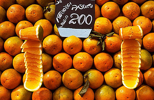 橘子,市场,伊帕内玛,里约热内卢,巴西