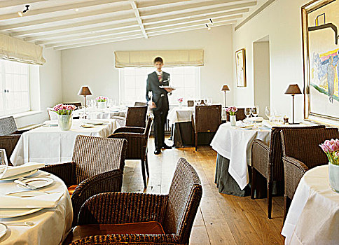 桌子,餐馆,侍者,背景