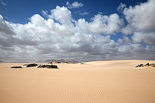 沙丘,云,科拉莱霍,自然公园,富埃特文图拉岛,加纳利群岛,西班牙,欧洲