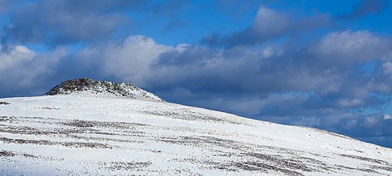 英格兰,诺森伯兰郡,山,雪,靠近,落下,山谷