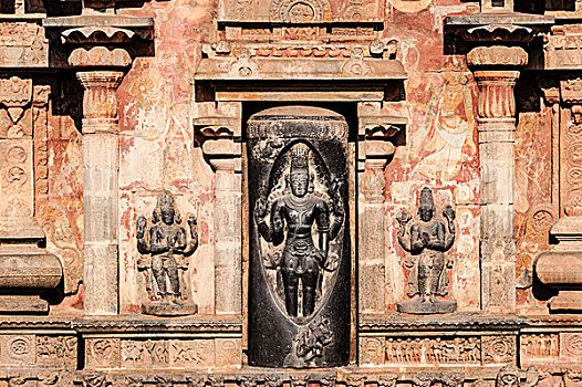 印度,神,浅浮雕,庙宇,泰米尔纳德邦,亚洲