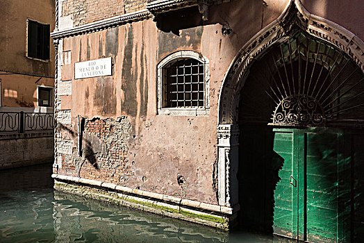 威尼斯,展示,砌结构,大门
