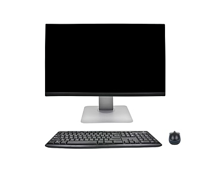 台式电脑,键盘,鼠标,白色背景,背景