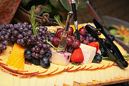 大浅盘,奶酪,水果,俄勒冈,美国