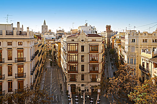 瓦伦西亚,街道,风景,西班牙