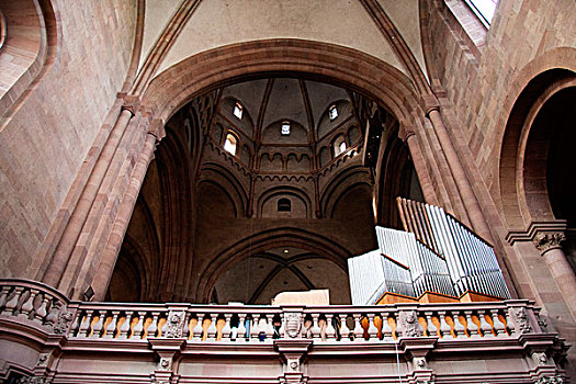 琴乐器,美因茨,大教堂,德国