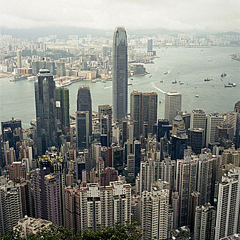 中国,香港,两个,国际金融中心,亚洲,东亚,岛屿,半岛,九龙,城市,地区,港口,建筑,高层建筑,摩天大楼,2003年