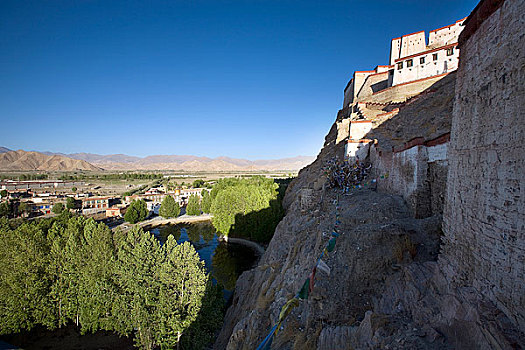 西藏江孜宗山古堡