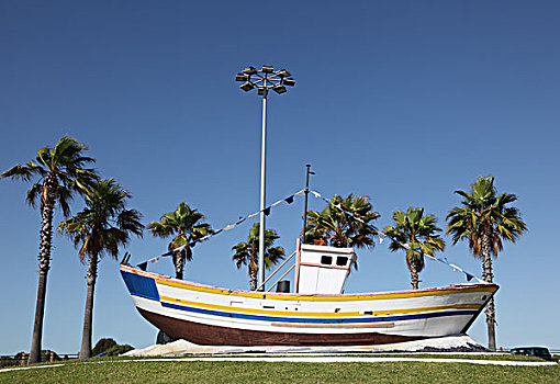 老,渔船,安达卢西亚,西班牙