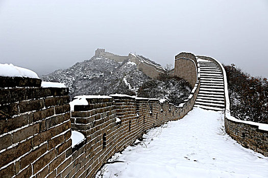 长城雪景