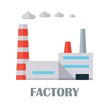 工厂,建筑,公寓,管,工业,概念,象征,隔绝,物体,设计,白色背景,背景
