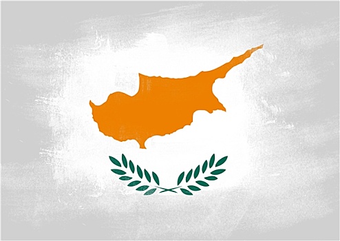 旗帜,塞浦路斯,涂绘,画刷