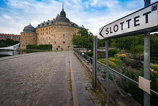 老,中世纪,城堡,瑞典,斯堪的纳维亚