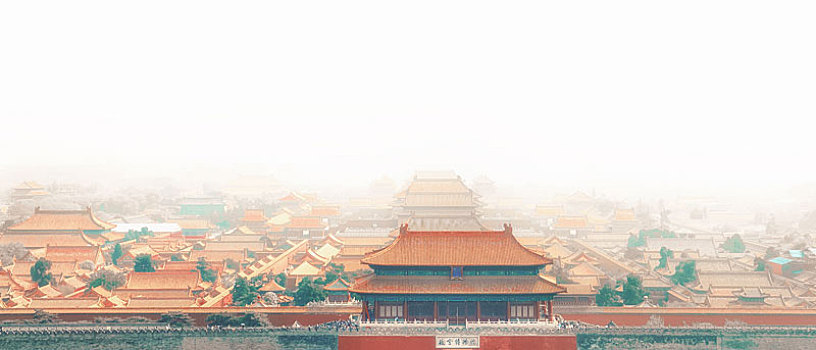 北京,故宫全景图