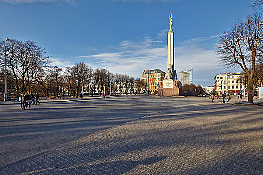 自由,纪念建筑,里加,拉脱维亚