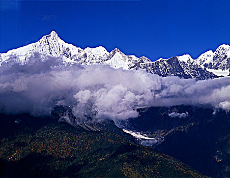 云南香格里拉梅里雪山太子雪峰