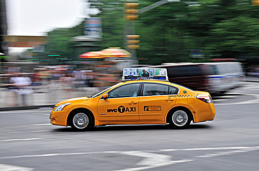 出租车,哥伦布,圆,曼哈顿,纽约,美国,北美