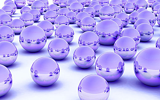 球,紫色,金属,玻璃
