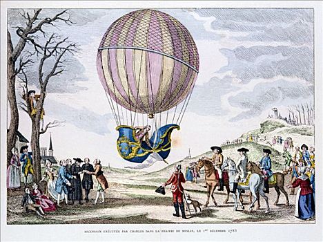 第一,飞行,气球,法国,十二月,艺术家