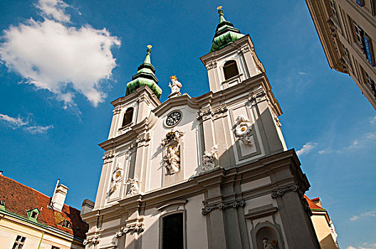 教堂,路,街道,维也纳,奥地利,欧洲