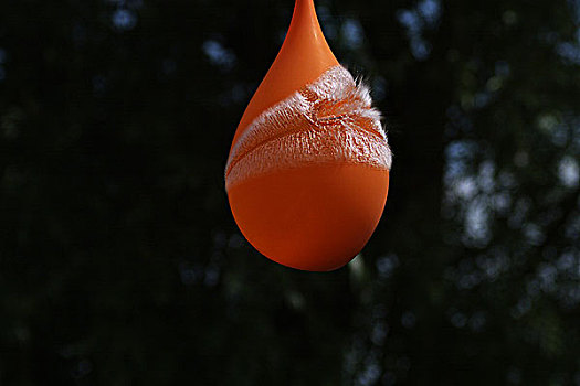 水,橙色,气球
