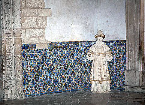 雕塑,上光瓷砖,砖瓦,寺院,葡萄牙,2009年