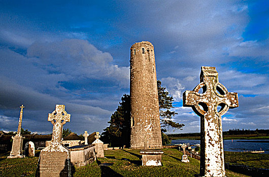 圆塔,墓地,爱尔兰