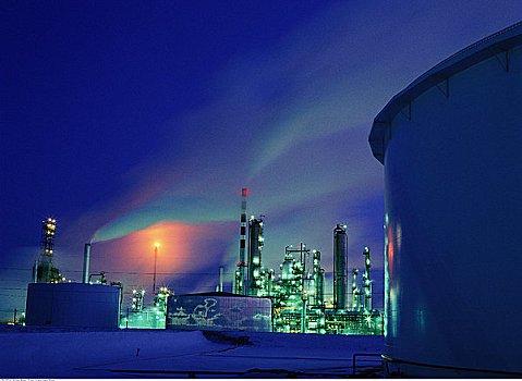 石油,天然气,精炼厂,艾伯塔省,加拿大
